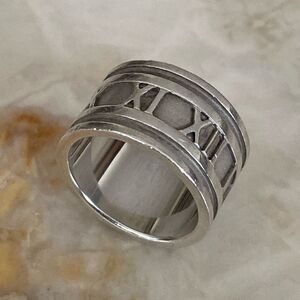 Tiffany Atlas 925 Sterling Silver 10mm Wide